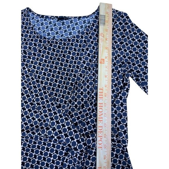 Ann Taylor geometric pattern dress 6 Tie waist Size XS - Picture 6 of 8